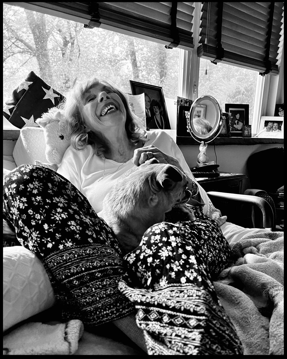 Joan and Bebe share a laugh