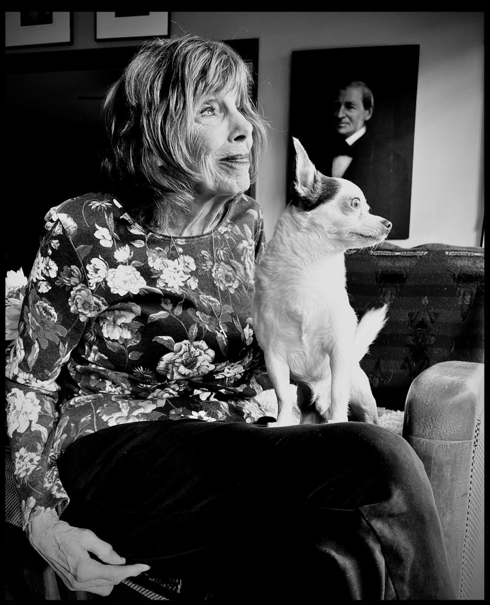 Joan and Eduardo, listening to music