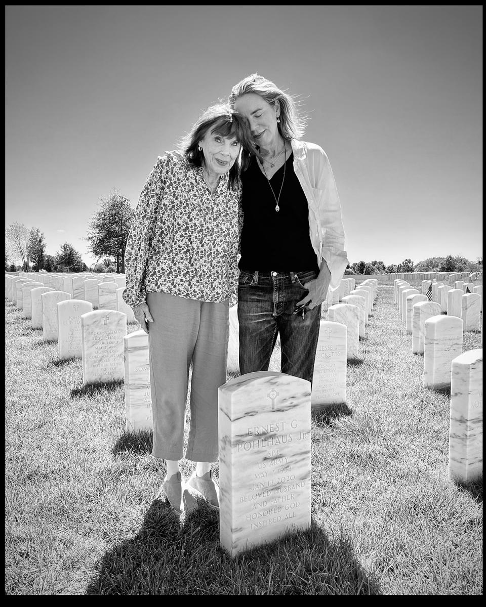  Visiting Ernie's grave, Washington Crossing National Cemetery.